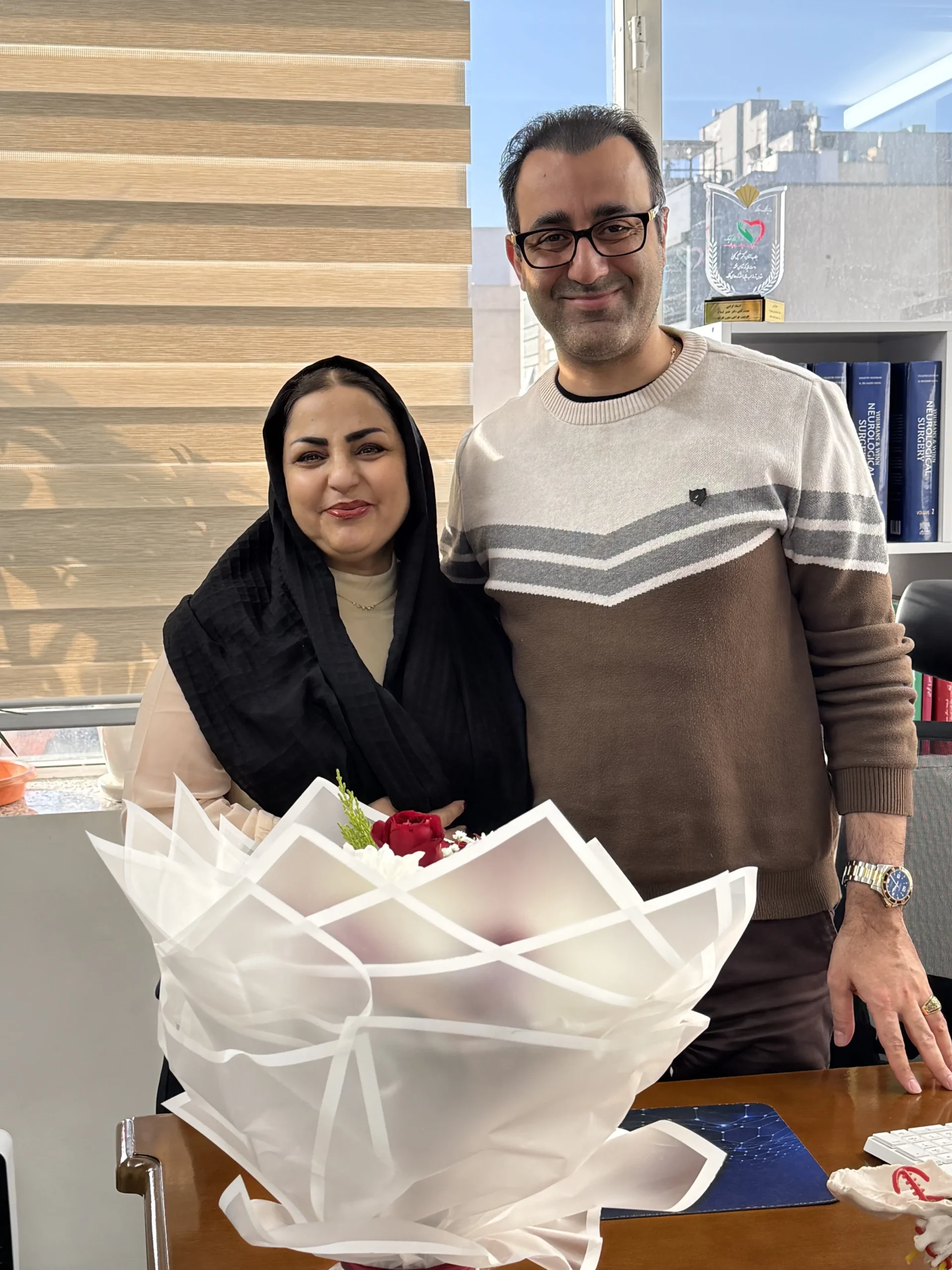 رضایت بیمار دیسک گردن فردای جراحی